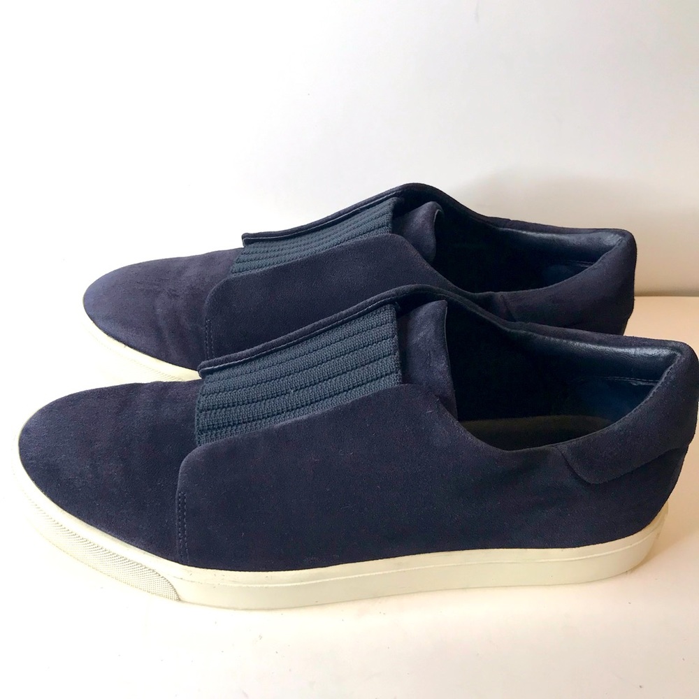 VINCE SUEDE SLIP ON SNEAKERS